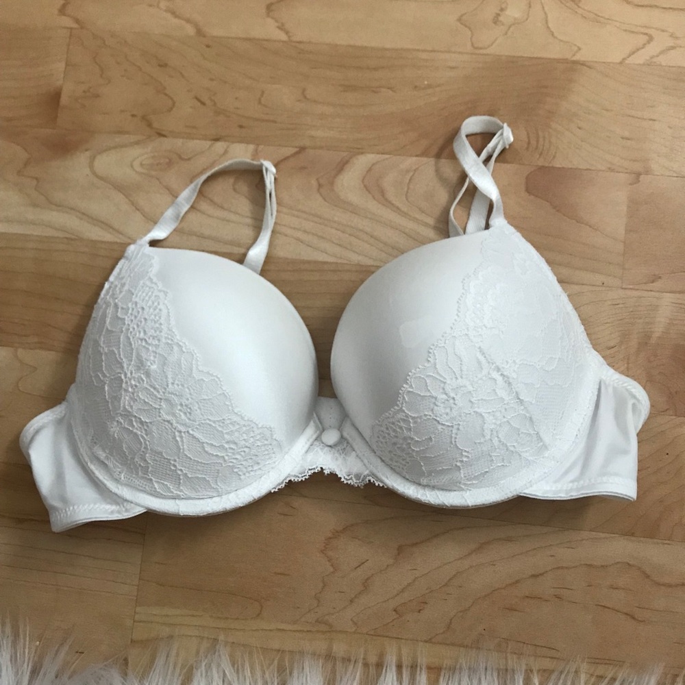 White Push Up Bra